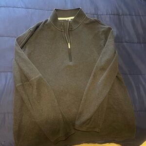 Men's Black Half-Zip Sweater